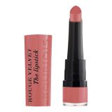 BOURJOIS Paris Rouge Velvet The Lipstick Rúzs nőknek 2,4 g Változat 02 Flaming´rose
