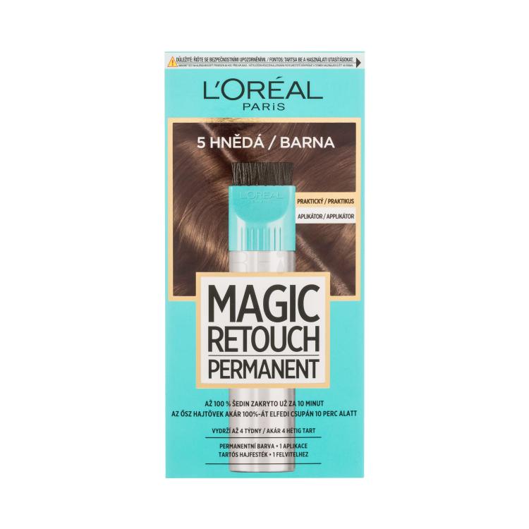 L&#039;Oréal Paris Magic Retouch Permanent Hajfesték nőknek 18 ml Változat 5 Brown
