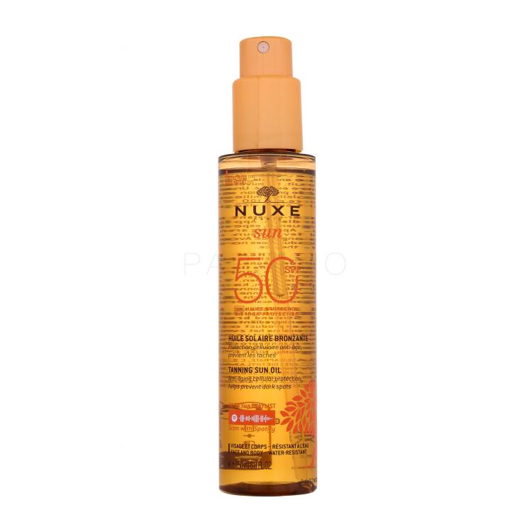 NUXE Sun Tanning Sun Oil SPF50 Fényvédő készítmény testre 150 ml