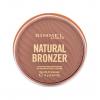 Rimmel London Natural Bronzer Ultra-Fine Bronzing Powder Bronzosító nőknek 14 g Változat 002 Sunbronze