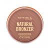 Rimmel London Natural Bronzer Ultra-Fine Bronzing Powder Bronzosító nőknek 14 g Változat 002 Sunbronze