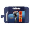 Gillette ProGlide Ajándékcsomagok Proglide borotva 1 db + Proglide borotvabetét 1 db + Fusion Shave Gel Sensitive borotvagél 200 ml + kozmetikai táska
