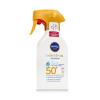 Nivea Sun Babies &amp; Kids Sensitive Protect Spray SPF50+ Fényvédő készítmény testre gyermekeknek 270 ml