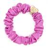 By Eloise London Silk Scrunchie Gold Heart Hajgumi nőknek 1 db Változat Bubblegum Pink