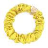 By Eloise London Silk Scrunchie Gold Heart Hajgumi nőknek 1 db Változat Mellow Yellow