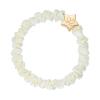 By Eloise London Skinny Silk Scrunchie Gold Star Hajgumi nőknek 1 db Változat Cream