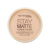 Rimmel London Stay Matte Púder nőknek 14 g Változat 005 Silky Beige
