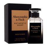Abercrombie & Fitch Authentic Night Eau de Toilette férfiaknak 100 ml