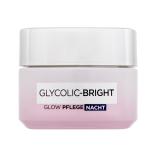 L'Oréal Paris Glycolic-Bright Glowing Cream Night Éjszakai szemkörnyékápoló krém nőknek 50 ml