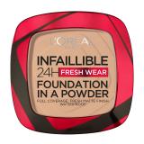 L'Oréal Paris Infaillible 24H Fresh Wear Foundation In A Powder Alapozó nőknek 9 g Változat 130 True Beige