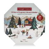 Yankee Candle 24 Days of Fragrance Advent Calendar Ajándékcsomagok mécses 24 x 9,8 g + üveg mécsestartó