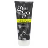 Kallos Cosmetics Gogo 2 in 1 Energizing Hair And Body Wash Tusfürdő férfiaknak 200 ml