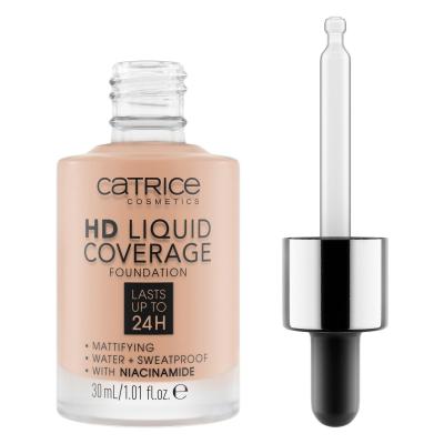 Catrice HD Liquid Coverage 24H Alapozó nőknek 30 ml Változat 020 Rose Beige
