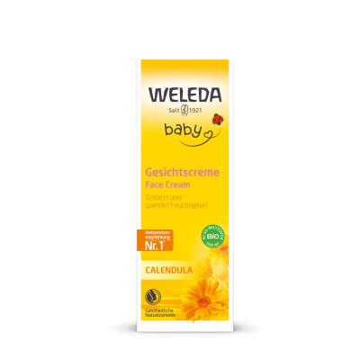 Weleda Baby Calendula Face Cream Nappali arckrém gyermekeknek 50 ml