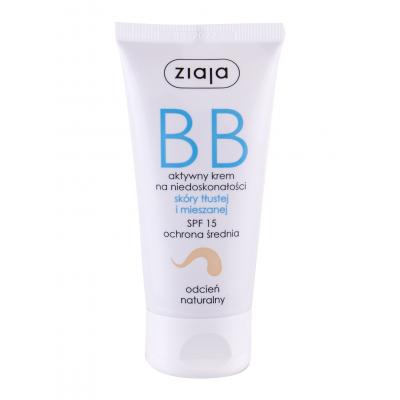 Ziaja BB Cream Oily and Mixed Skin SPF15 BB krém nőknek 50 ml Változat Natural
