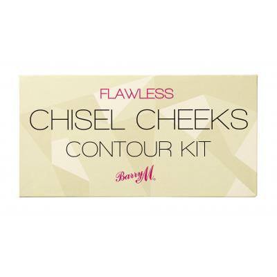 Barry M Flawless Chisel Cheeks Contour Kit Púder nőknek 2,5 g Változat Light - Medium