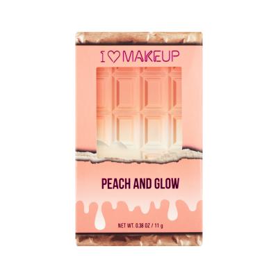 Makeup Revolution London I Heart Makeup Chocolate Duo Palette Highlighter nőknek 11,2 g Változat Peach And Glow