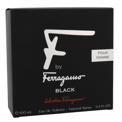 Ferragamo F by Ferragamo Black Eau de Toilette férfiaknak 100 ml