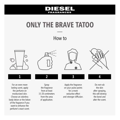 Diesel Only The Brave Tattoo Eau de Toilette férfiaknak 50 ml