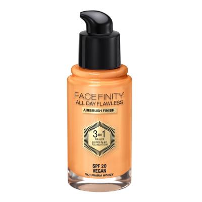 Max Factor Facefinity All Day Flawless SPF20 Alapozó nőknek 30 ml Változat W78 Warm Honey