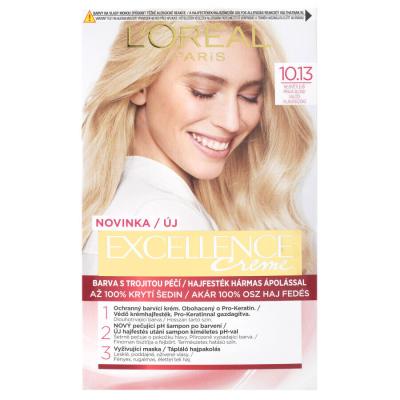 L&#039;Oréal Paris Excellence Creme Triple Protection Hajfesték nőknek 48 ml Változat 10,13 Natural Light Baby Blonde
