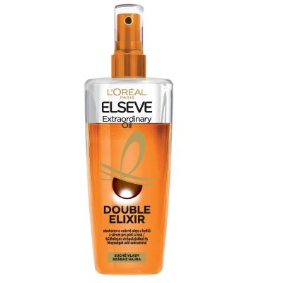 L&#039;Oréal Paris Elseve Extraordinary Oil Double Elixir Öblítést nem igénylő hajápoló nőknek 200 ml