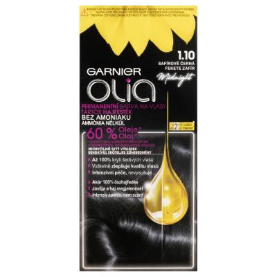 Garnier Olia Permanent Hair Color Hajfesték nőknek 50 g Változat 1,10 Black Sapphire