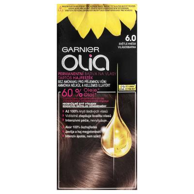 Garnier Olia Permanent Hair Color Hajfesték nőknek 50 g Változat 6,0 Light Brown