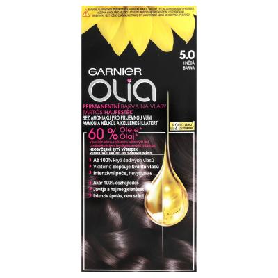 Garnier Olia Permanent Hair Color Hajfesték nőknek 50 g Változat 5,0 Brown