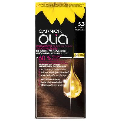 Garnier Olia Permanent Hair Color Hajfesték nőknek 50 g Változat 5,3 Golden Brown