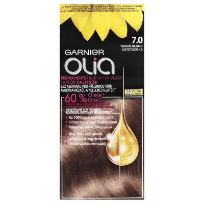 Garnier Olia Permanent Hair Color Hajfesték nőknek 50 g Változat 7,0 Dark Blonde