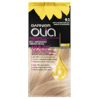 Garnier Olia Permanent Hair Color Hajfesték nőknek 50 g Változat 9,1 Ashy Light Blonde