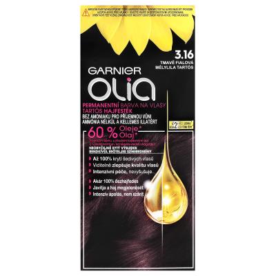 Garnier Olia Permanent Hair Color Hajfesték nőknek 50 g Változat 3,16 Deep Violet