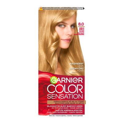 Garnier Color Sensation Hajfesték nőknek 40 ml Változat 8,0 Luminous Light Blond