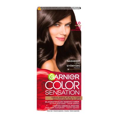 Garnier Color Sensation Hajfesték nőknek 40 ml Változat 3,0 Prestige brown