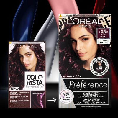 L&#039;Oréal Paris Colorista Permanent Gel Hajfesték nőknek 60 ml Változat Dark Purple