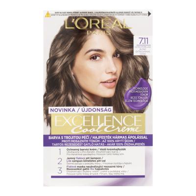 L&#039;Oréal Paris Excellence Cool Creme Hajfesték nőknek 48 ml Változat 7,11 Ultra Ash Blond