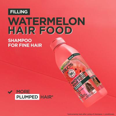 Garnier Fructis Hair Food Watermelon Plumping Shampoo Sampon nőknek 350 ml