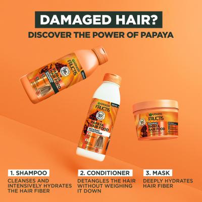 Garnier Fructis Hair Food Papaya Repairing Conditioner Hajkondicionáló nőknek 350 ml