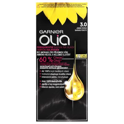 Garnier Olia Permanent Hair Color Hajfesték nőknek 50 g Változat 3,0 Soft Black