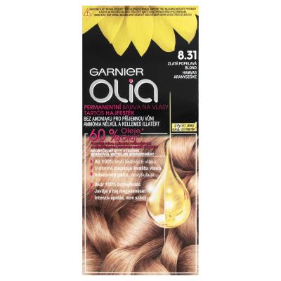 Garnier Olia Permanent Hair Color Hajfesték nőknek 50 g Változat 8,31 Golden Ashy Blonde