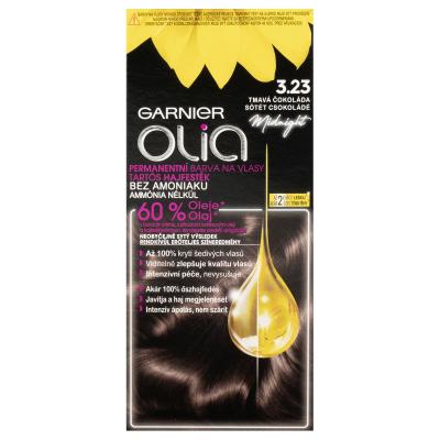 Garnier Olia Permanent Hair Color Hajfesték nőknek 50 g Változat 3,23 Black Amber