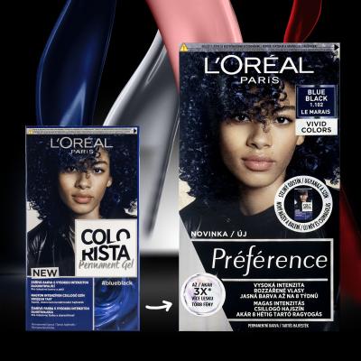 L&#039;Oréal Paris Colorista Permanent Gel Hajfesték nőknek 60 ml Változat Blue Black