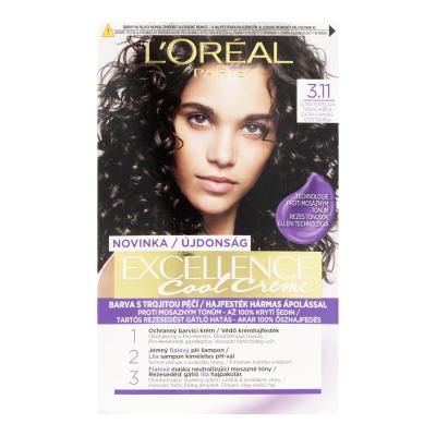 L&#039;Oréal Paris Excellence Cool Creme Hajfesték nőknek 48 ml Változat 3,11 Ultra Ash Dark Brown
