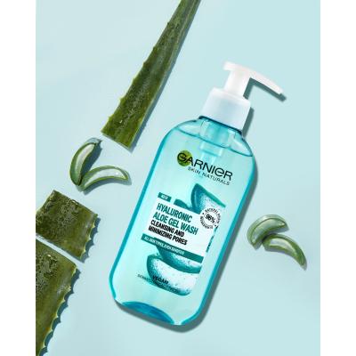 Garnier Skin Naturals Hyaluronic Aloe Gel Wash Arctisztító gél nőknek 200 ml