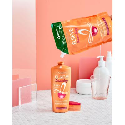 L&#039;Oréal Paris Elseve Dream Long Restoring Shampoo Sampon nőknek Refill 500 ml