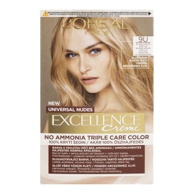 L&#039;Oréal Paris Excellence Creme Triple Protection Hajfesték nőknek 48 ml Változat 9U Very Light Blond