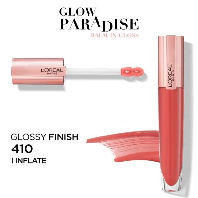 L&#039;Oréal Paris Glow Paradise Balm In Gloss Szájfény nőknek 7 ml Változat 410 I Inflate
