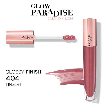 L&#039;Oréal Paris Glow Paradise Balm In Gloss Szájfény nőknek 7 ml Változat 404 I Insert