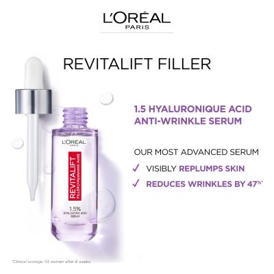L&#039;Oréal Paris Revitalift Filler HA 1,5% Arcszérum nőknek 50 ml